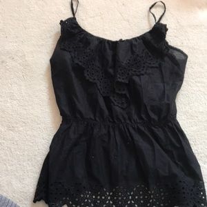 Black tank top